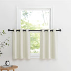 NICETOWN 30 Inch Length Curtain Valances, 2 Panels Blackout Thermal Insulating by NICETOWN