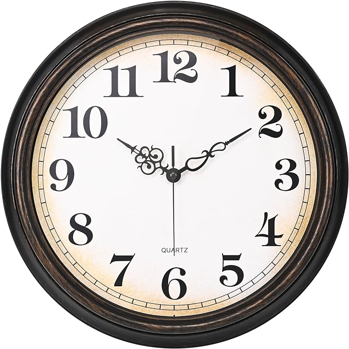 Yoiolclc Large Wall Clock 16 Inch Silent Non-Ticking Vintage Wall Clocks by YoiolclcWallClock