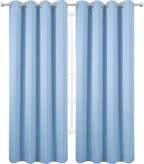 LEMOMO Sky Blue Thermal Blackout Curtains/52 x 84 Inch/Set of 2 Panels Room - Image 2