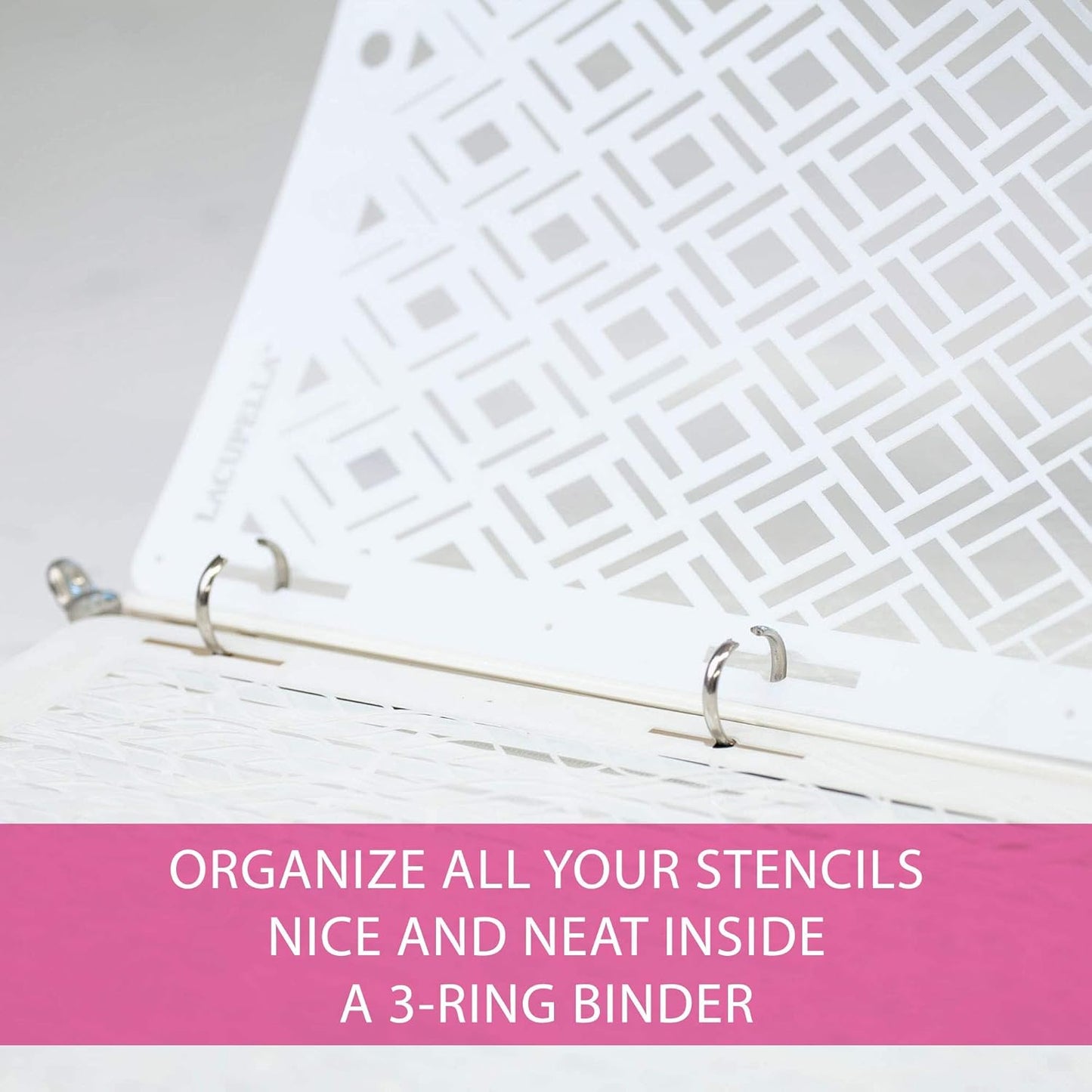 Cake Decorating Stencil for Tall Buttercream Cake, Royal Icing, Ganache, Paint, Airbrush (Poise)