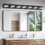 IZORRO LED Modern Bathroom Lights Fixtures, Matte Black Acrylic Wall Lighting - Image 6