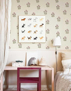 Beige Floral Wallpaper Vintage Rose Peel and Stick Wallpaper Waterproof Contact - Image 6