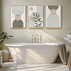 Framed Sage Green Boho Wall Art - Image 8