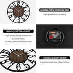 Large Wall Clock for Living Room Decor, 20 Inch Non Ticking Silent, Battery - Image 9