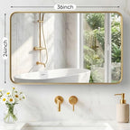 NEWBULIG 24X36 Inch Bathroom Mirror - Image 2