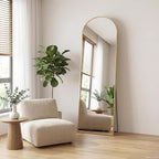 Sweetcrispy 56"x15" Arched Full Length Mirror, Leaning or Standing Full Body - Image 7