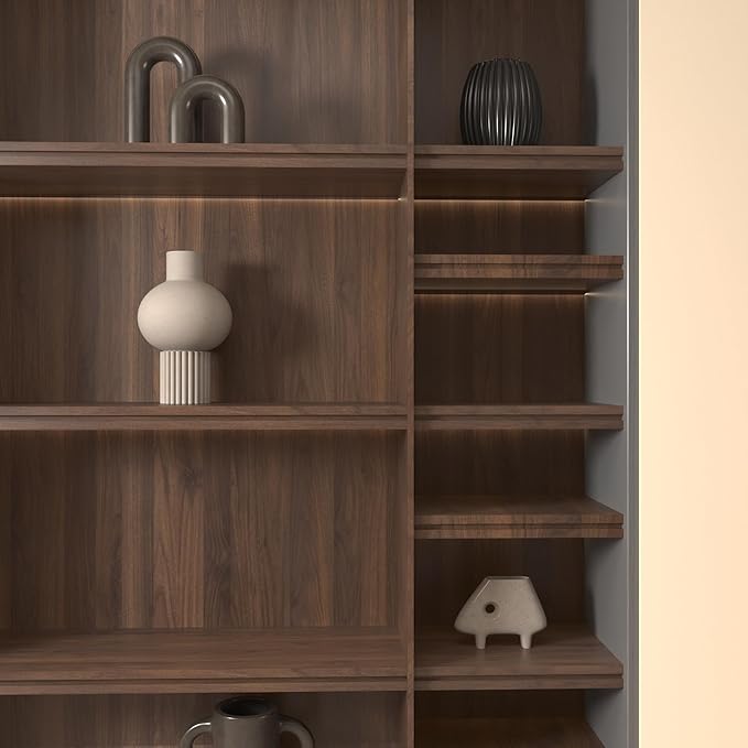 BOMENG Walnut Wood Contact Paper 16x354 inch Dark Brown Wood Wallpaper Peel and - Image 7