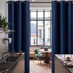 RYB HOME Blackout Curtains for Living Room, Thermal Insulated Sound Blocking - Image 2