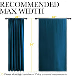 NICETOWN 2 Panels Blackout Curtains, Rod Pocket Thermal Insulated Drapes 84 - Image 6