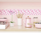 FLFK Pink Heart Wallpaper Border - Image 3