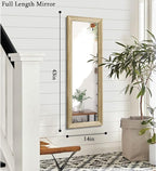 AAZZKANG Full Length Door Mirror Wooden Frame Large Mirrors - Image 2