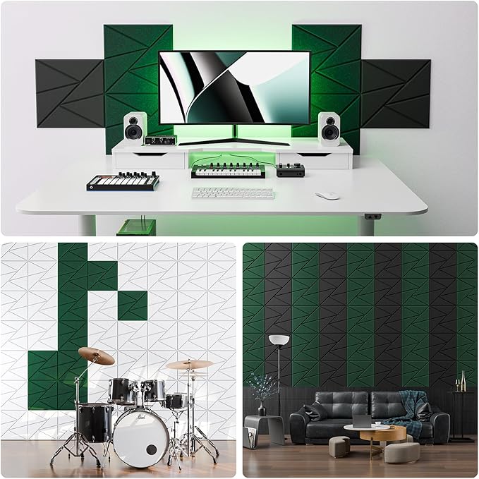 22 Pack Acoustic Panels with Self-Adhesive, Sound Panels High Density, - Image 4