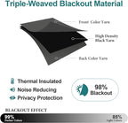 ChrisDowa Blackout Curtains 108 Inches Long 2 Panels Set - Image 4