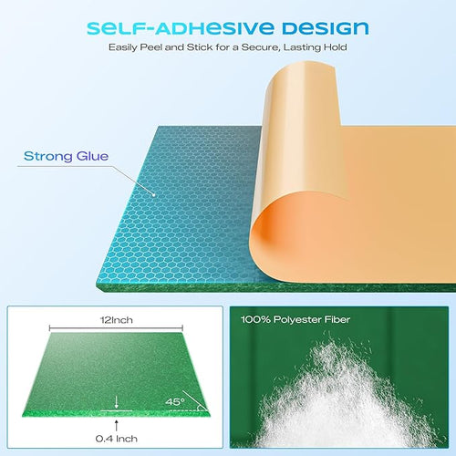 12 Pack Self-Adhesive Acoustic Panels, Soundproof Wall Panels - Image 2