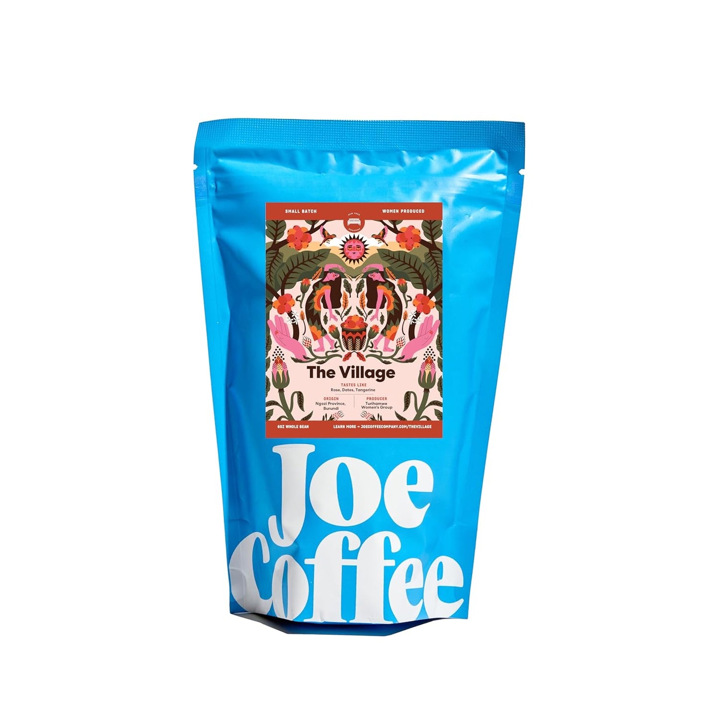 Joe Coffee Company - The Village Whole Bean Specialty Coffee, 6 oz Bag | Women-Produced, NYC Roaster, Rainforest Alliance Certified, Kosher, Climate-Friendly