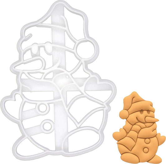 Snowman cookie cutter, 1 piece - Bakerlogy