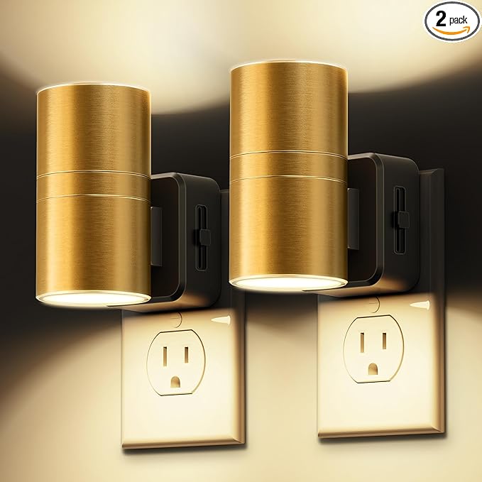 L LOHAS LED Night Light, Dimmable Night Lights Plug into Wall, 2 Pack Automatic by LLOHASLED