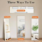 DUMOS Full Length Mirror for Bedroom, Hanging or Leaning for Wall, Aluminum - Image 5