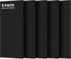 5 Pack Acoustic Panels, 47.2 x 23.6 x 0.35 Inch Sound Proof Panels by TO-TH