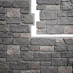 EverStone Cobblestone Faux Stone Panel, Charcoal Color - Image 9