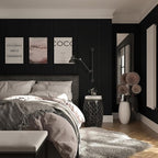Orainege Black Wallpaper Peel and Stick Wallpaper 15.7"x196.8" Textured Contact - Image 6
