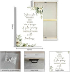 HIWX Christian Wall Decor, Sage Green Botanical Bible Verses Framed Canvas - Image 8