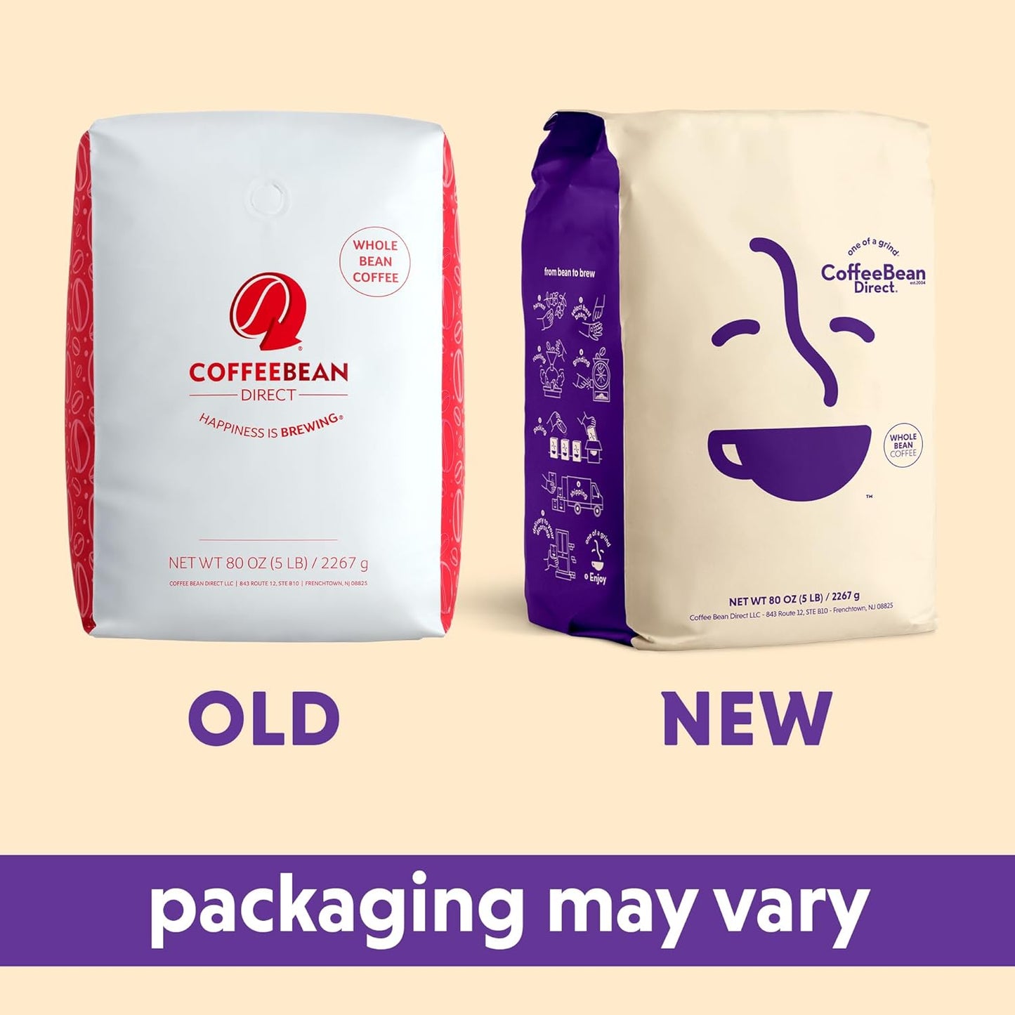 Coffee Bean Direct Costa Rican Tarrazu, Whole Bean Coffee, Light Roast, 5 Pound Bag (Pack of 1)