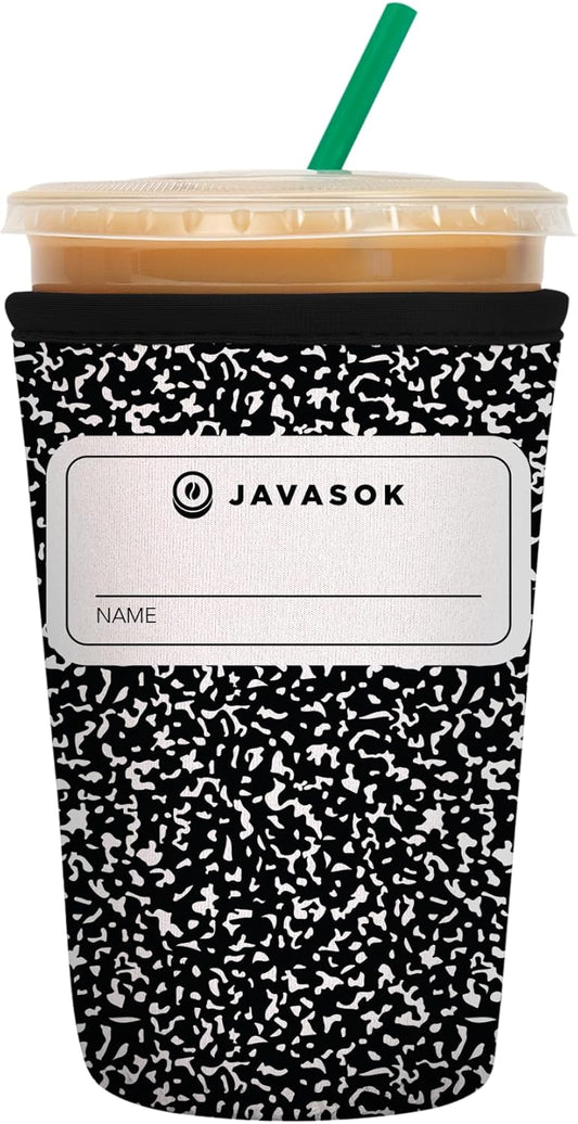 Sok It JavaSok Iced Coffee & Cold Soda Insulated Neoprene Cup Sleeve (Compose Yourself, Medium: 22-28oz)
