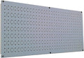Wall Control Pegboard 16in x 32in Horizontal Grey Metal Pegboard Tool Board by Wall+Control