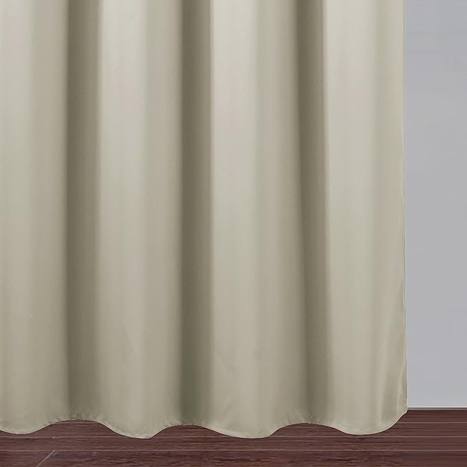 LEMOMO Light Beige Thermal Blackout Curtains/42 x 63 Inch/Set of 2 Panels Room - Image 9