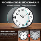 Modern Silent Wall Clock, 10inch Non-Ticking Analog Battery Operated Clock - Image 5