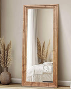 Full Length Mirror 71"x30" Solid Wood Frame Floor Large Mirror - Image 7