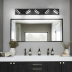 Modern LED Bathroom Lights Fixtures, Metal Black Acrylic Wall Lighting - Image 6