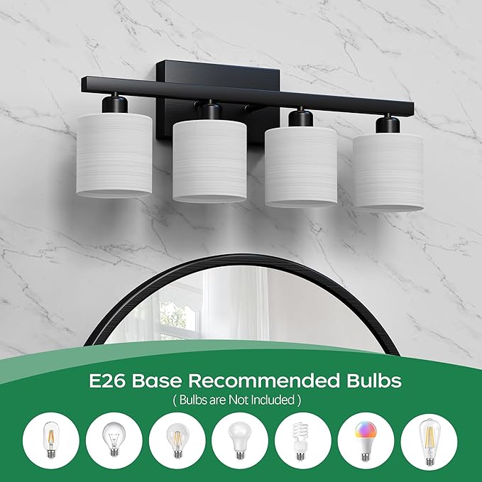 PARTPHONER Bathroom Light Fixtures, Bathroom Lighting Fixtures Over Mirror - Image 4
