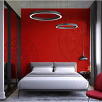 Abyssaly Red Wallpaper Peel and Stick Removable Self Adhesive Embossed Silk - Image 4