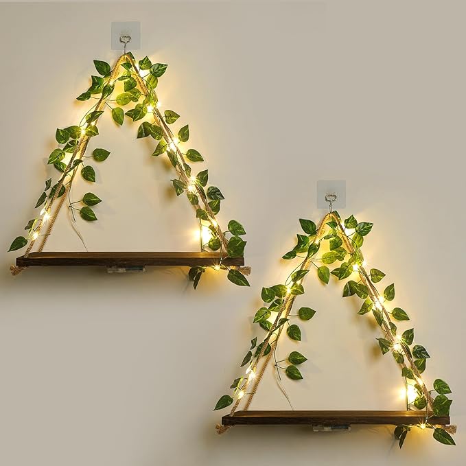 JOPSTDI Floating Shelves for Wall, Plant Wall Decor, Hanging Shelf, Cottage by JOPSTDI