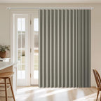 AJAZZ Blackout Accordion Door Curtain 98"x78" Grey - Image 9