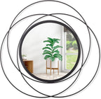 Round Decorative Wall Mirror, Art Small Round Wall Home Mirror, Decor Living by HLFMVWE