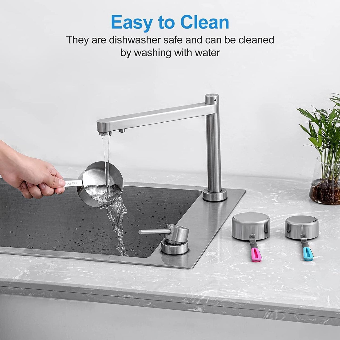 Stainless Steel Measuring Cups Set (8Cups)