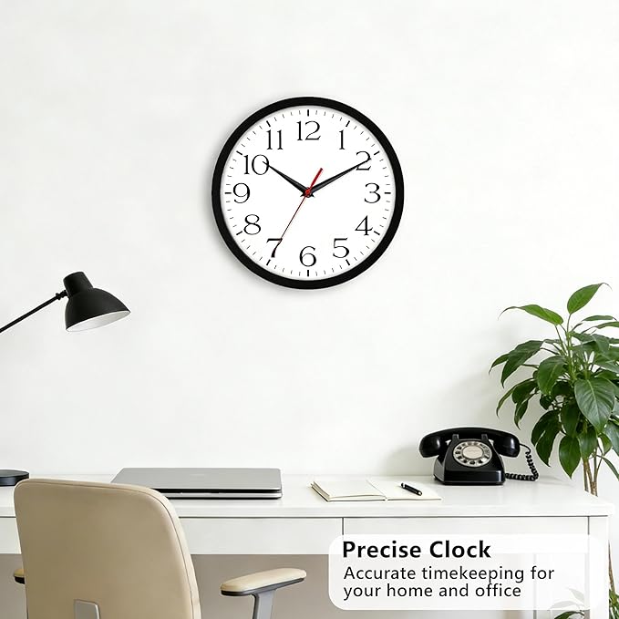 DAXSMY 10 Inch Wall Clock - Image 6