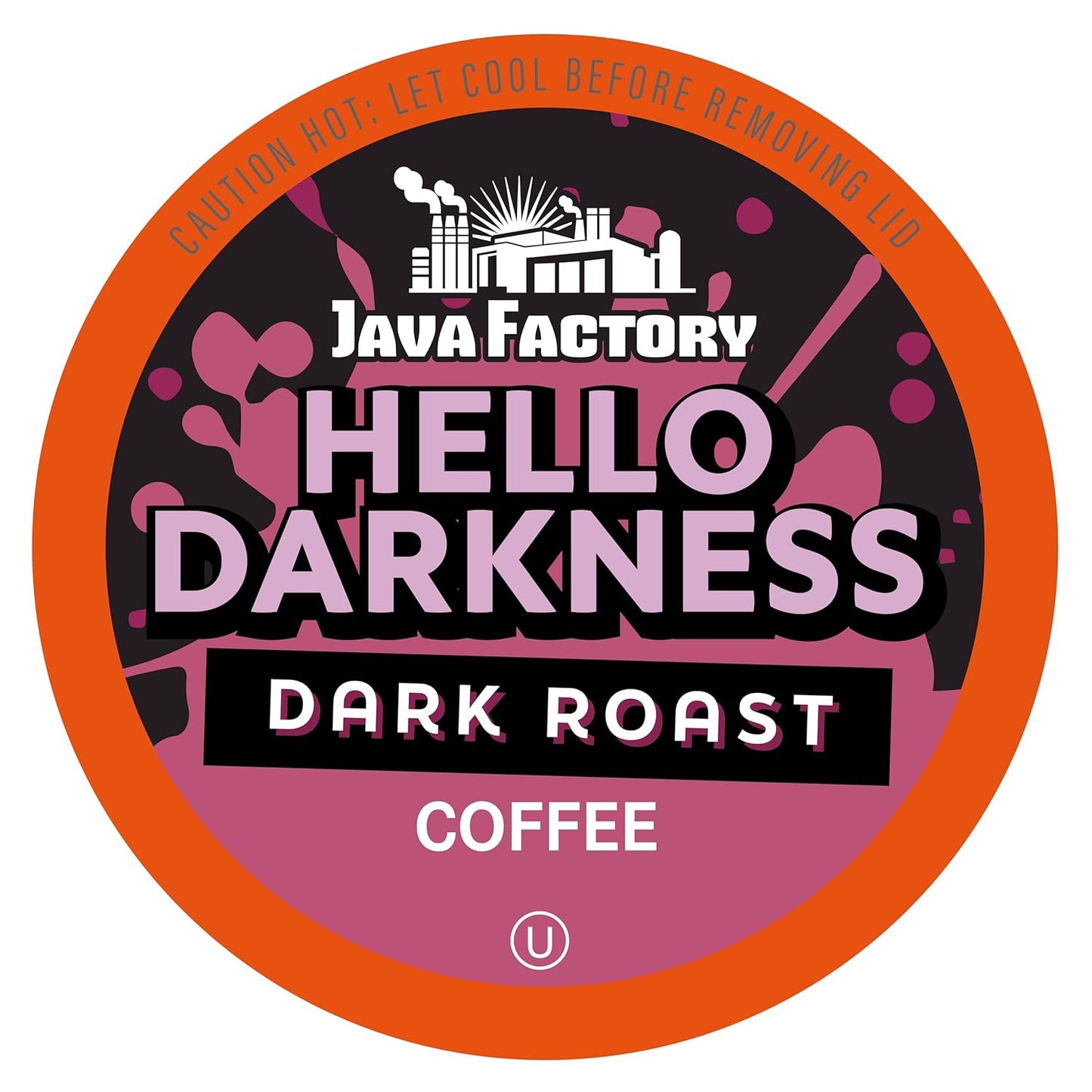 Java Factory Dark Roast Coffee Pods, Hello Darkness, 40 Count - Compatible with Keurig K Cup Brewers, Bold and Intense Coffee Flavor for Coffee Aficionados