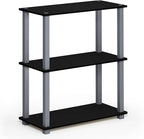 Furinno TURN-S-TUBE Storage Shelves, 3-Tier Book Shelf, Corner Shelf, Toolless - Image 5