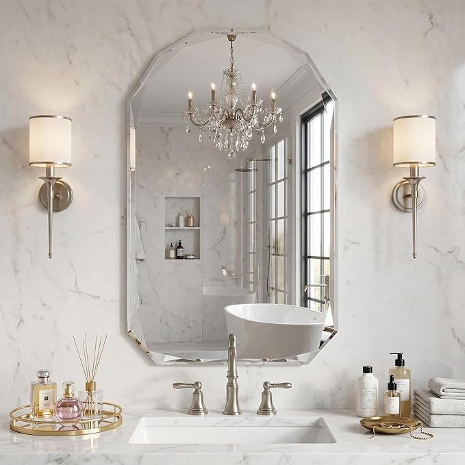Suidia Bathroom Mirror, Frameless Bathroom Mirror by SuidiaMirror