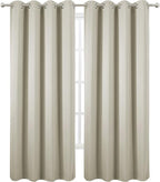 LEMOMO Blackout Curtains 66 x 84 inch/Light Beige Curtains Set of 2 - Image 2