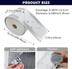 Thick Peel and Stick Wallpaper Borders, 3.93" x 196.8" PVC+XPE Mirror Border - Image 5