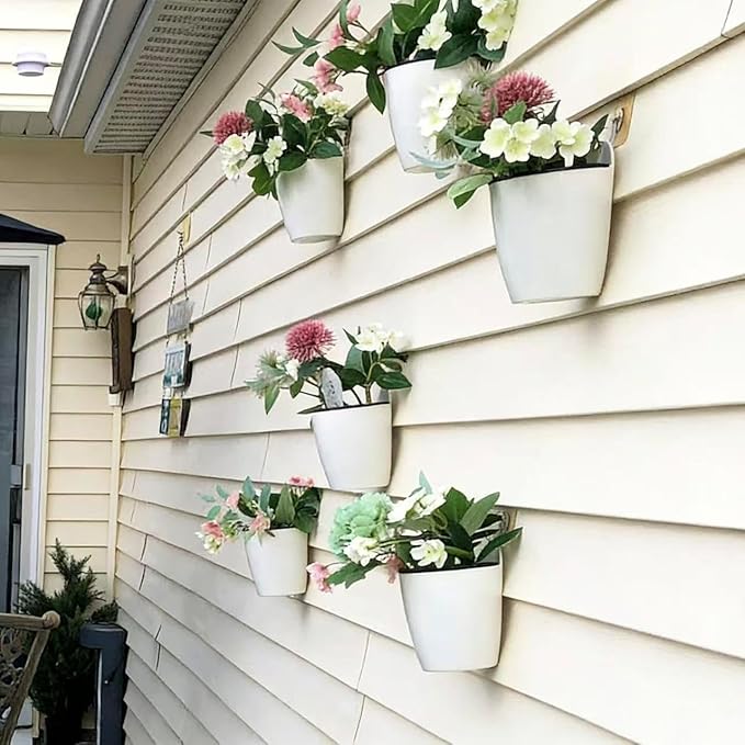 3 Pack Self Watering Wall Hanging Planter Pots Vertical Garden Window Hang - Image 5