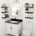 Vivelove Black Bathroom Shelves Over Toilet, Wall Shelf - Image 5