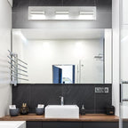 SineRise LED Modern Bathroom Vanity Light Fixtures, Matte White Modern Acrylic - Image 6