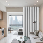Joydeco Blackout Patio Sliding Door Curtains 90 Inches Long, Grommet Privacy - Image 2