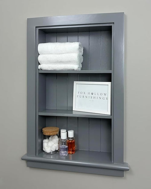 14x24 Aiden Recessed Wall Niche Medicine Cabinet Replacement, in The Wall by FoxHollowFurnishings